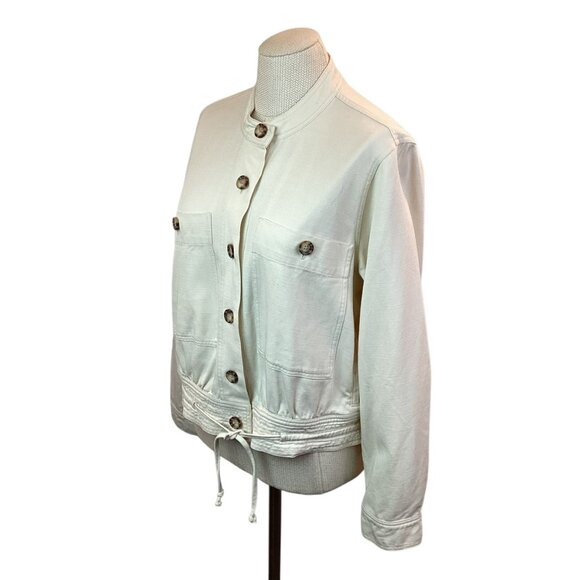Rails Alma Ecru Womens Medium Button-Up Jacket - Picture 4 of 9